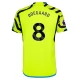 Arsenal Voetbaltenue Odegaard 8 2023-2024 Uitshirt
