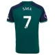 Arsenal Voetbaltenue Saka 7 2023-2024 Third Shirt