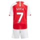 Arsenal Voetbaltenue Saka 7 2023-2024 Thuisshirt Kids