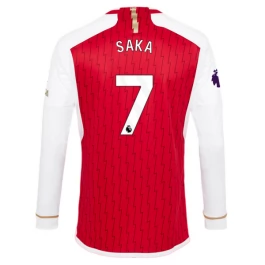 Arsenal Voetbaltenue Saka 7 2023-2024 Thuisshirt - L/S
