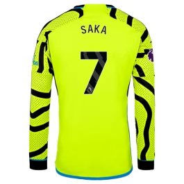 Arsenal Voetbaltenue Saka 7 2023-2024 Uitshirt - L/S