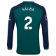 Arsenal Voetbaltenue Saliba 2 2023-2024 Third Shirt - L/S