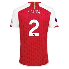 Arsenal Voetbaltenue Saliba 2 2023-2024 Thuisshirt