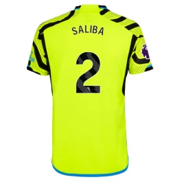 Arsenal Voetbaltenue Saliba 2 2023-2024 Uitshirt