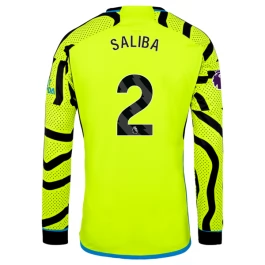 Arsenal Voetbaltenue Saliba 2 2023-2024 Uitshirt - L/S