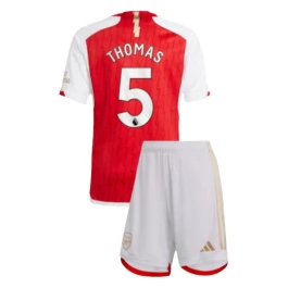 Arsenal Voetbaltenue Thomas 5 2023-2024 Thuisshirt Kids