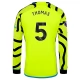 Arsenal Voetbaltenue Thomas 5 2023-2024 Uitshirt - L/S