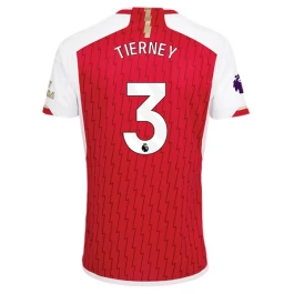 Arsenal Voetbaltenue Tierney 3 2023-2024 Thuisshirt