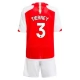 Arsenal Voetbaltenue Tierney 3 2023-2024 Thuisshirt Kids