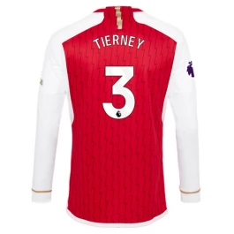 Arsenal Voetbaltenue Tierney 3 2023-2024 Thuisshirt - L/S