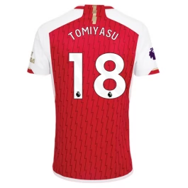 Arsenal Voetbaltenue Tomiyasu 18 2023-2024 Thuisshirt