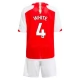 Arsenal Voetbaltenue White 4 2023-2024 Thuisshirt Kids