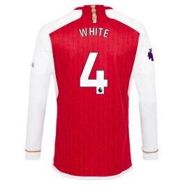 Arsenal Voetbaltenue White 4 2023-2024 Thuisshirt - L/S