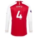 Arsenal Voetbaltenue White 4 2023-2024 Thuisshirt - L/S