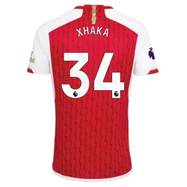 Arsenal Voetbaltenue Xhaka 34 2023-2024 Thuisshirt