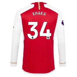 Arsenal Voetbaltenue Xhaka 34 2023-2024 Thuisshirt - L/S
