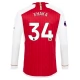 Arsenal Voetbaltenue Xhaka 34 2023-2024 Thuisshirt - L/S