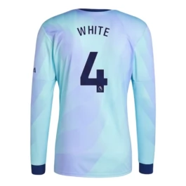 Arsenal White 4 Third Shirt 2024-2025 L/S Voetbaltenue