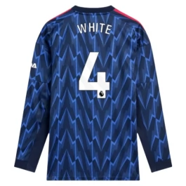 Arsenal White 4 Uitshirt 2025-2026 L/S Voetbaltenue