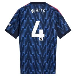 Arsenal White 4 Uitshirt 2025-2026 Voetbaltenue