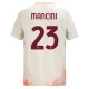 AS Roma Mancini 23 Uitshirt 2024-2025 Voetbaltenue