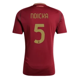 AS Roma Ndicka 5 Thuisshirt 2024-2025 Voetbaltenue