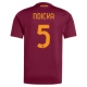 AS Roma Ndicka 5 Thuisshirt 2025-2026 Voetbaltenue