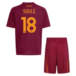 AS Roma Soule 18 Thuisshirt Kids 2025-2026 Voetbaltenue