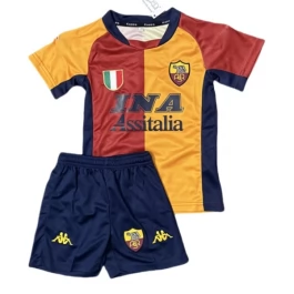 AS Roma Thuisshirt Kids Retro 2001-2002 Voetbaltenue