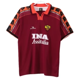 AS Roma Thuisshirt Retro 1998-1999 Voetbaltenue