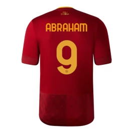 AS Roma Voetbaltenue Abraham 9 2022-2023 Thuisshirt