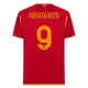 AS Roma Voetbaltenue Abraham 9 2023-2024 Thuisshirt
