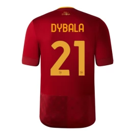 AS Roma Voetbaltenue Dybala 21 2022-2023 Thuisshirt