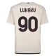 AS Roma Voetbaltenue Lukaku 90 2023-2024 Uitshirt