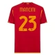 AS Roma Voetbaltenue Mancini 23 2023-2024 Thuisshirt
