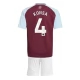 Aston Villa Konsa 4 Thuisshirt Kids 2024-2025 Voetbaltenue