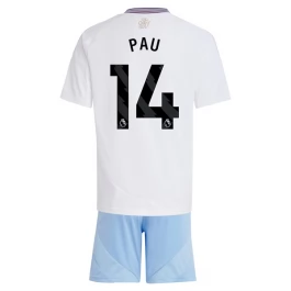 Aston Villa Pau 14 Uitshirt Kids 2024-2025 Voetbaltenue