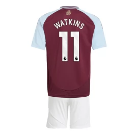 Aston Villa Watkins 11 Thuisshirt Kids 2024-2025 Voetbaltenue