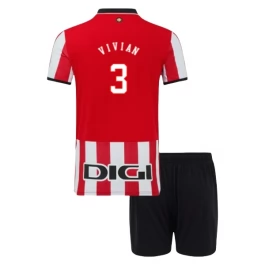 Athletic Bilbao Vivian 3 Thuisshirt Kids 2025-2026 Voetbaltenue
