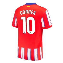 Atlético Madrid Correa 10 Thuisshirt 2024-2025 Voetbaltenue