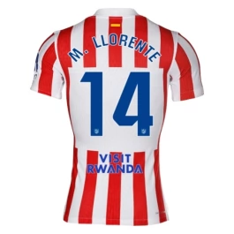 Atlético Madrid M.Llorente 14 Thuisshirt 2025-2026 Voetbaltenue