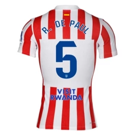 Atlético Madrid R.De Paul 5 Thuisshirt 2025-2026 Voetbaltenue