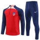 Atlético Madrid Trainingspakken 2023-24 - 1-4 Zip Blauw Rood