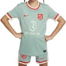 Atlético Madrid Uitshirt Kids 2024-2025 Voetbaltenue
