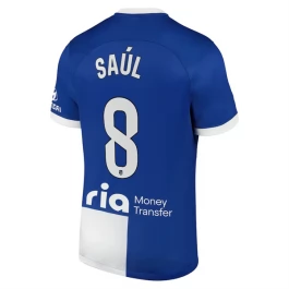 Atlético Madrid Voetbaltenue Saúl 8 2023-2024 Uitshirt