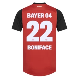 Bayer 04 Leverkusen Boniface 22 Thuisshirt 2024-2025 Voetbaltenue