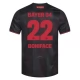 Bayer 04 Leverkusen Boniface 22 Thuisshirt 2025-2026 Voetbaltenue