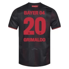 Bayer 04 Leverkusen Grimaldo 20 Thuisshirt 2025-2026 Voetbaltenue