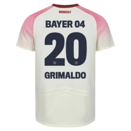 Bayer 04 Leverkusen Grimaldo 20 Uitshirt 2025-2026 Voetbaltenue