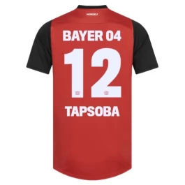 Bayer 04 Leverkusen Tapsoba 12 Thuisshirt 2024-2025 Voetbaltenue